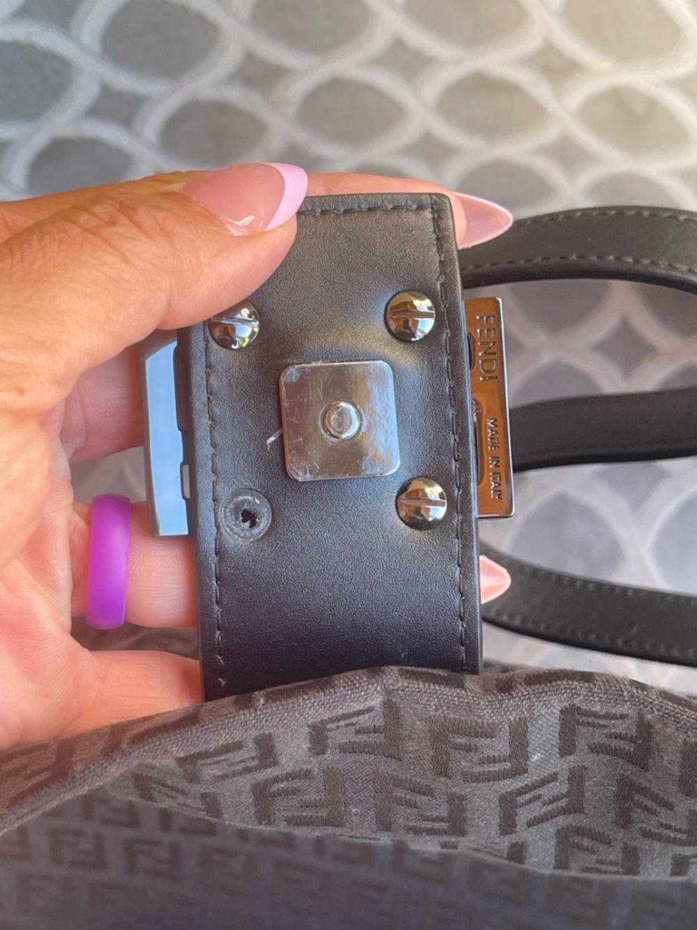 FENDI ZUCCHINO MAMA BAGUETTE - Picture 5 of 16